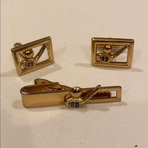 Speidel Other - SPEIDEL VINTAGE CUFF LINKS AND TIE CLIP